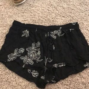 Flowy floral shorts